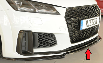 Audi TT (8J-FV/8S) Rieger Spoilerschwert für orig. S-Line-Frontschürze für orig. Frontschürze, ABS, schwarz glänzend, für Fzg. mit S-Line Exterieur, 
inkl. Montagezubehör, ABE
