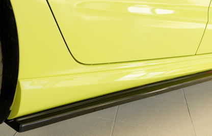 Audi A3 (8V) Rieger Seitenschwelleransatz für S-Line-Schweller / S3-Schweller rechts, für orig. Seitenschweller, ABS, schwarz glänzend, für Fzg. mit S-Line Exterieur, 
inkl. Montagezubehör, Gutachten