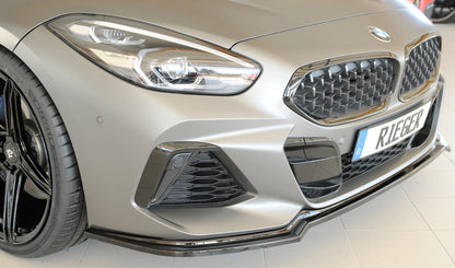 BMW Z4 (G4Z/G29) Rieger Spoilerschwert für orig. M-Sport-Paket-Frontschürze für orig. Frontschürze, ABS, schwarz glänzend, für Fzg. mit M-Sport-Paket, 
inkl. Montagezubehör, ABE