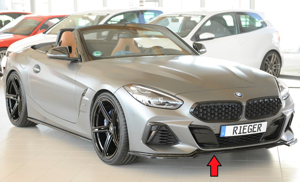 BMW Z4 (G4Z/G29) Rieger Spoilerschwert für orig. M-Sport-Paket-Frontschürze für orig. Frontschürze, ABS, schwarz glänzend, für Fzg. mit M-Sport-Paket, 
inkl. Montagezubehör, ABE