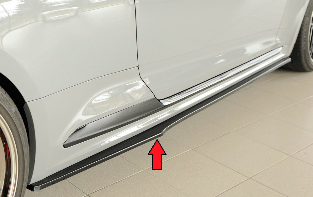 Audi RS5 (B9/F5) Rieger Seitenschwelleransatz nur für orig. RS5-Schweller rechts, für orig. Seitenschweller, ABS, schwarz glänzend, 
inkl. Montagezubehör, Gutachten