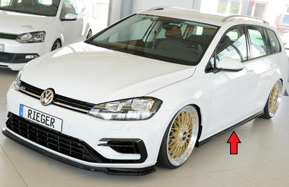 Seat Golf 7 Rieger Seitenschweller (XS)  links, ABS, schwarz glänzend, 
inkl. Montagezubehör, Gutachten