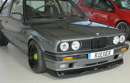BMW 3er E30 Rieger Spoilerlippe (GBL-38011) ABS, schwarz glänzend, 
inkl. Gutachten, Montagezubehör