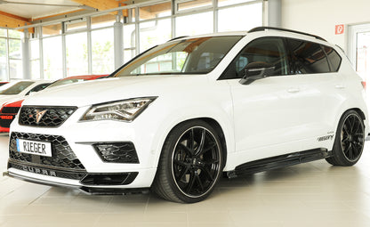 Seat Ateca Cupra (5FP) Rieger Seitenschwelleransatz (3-tlg.) rechts, 3-tlg., ABS, schwarz glänzend, 
inkl. Montagezubehör,...