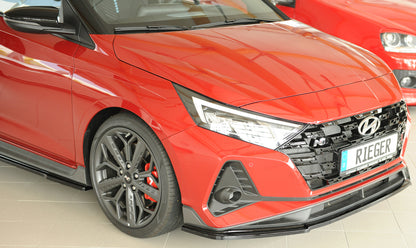 Hyundai i20 N  (BC3) Rieger Spoilerschwert für orig. Frontschürze, ABS, schwarz glänzend, 
inkl. Montagezubehör, ABE