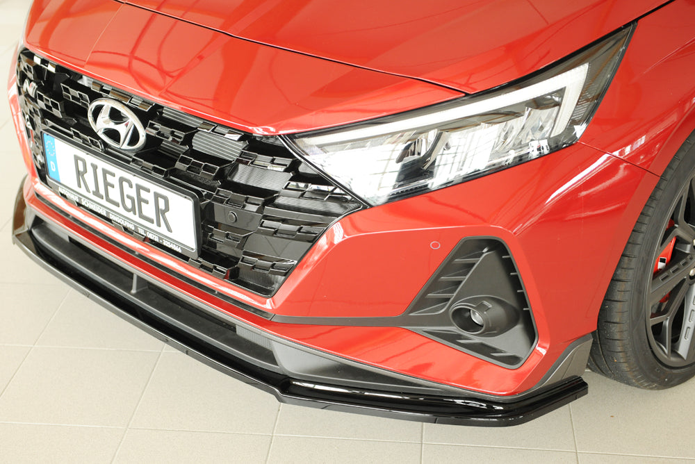 Hyundai i20 N  (BC3) Rieger Spoilerschwert für orig. Frontschürze, ABS, schwarz glänzend, 
inkl. Montagezubehör, ABE