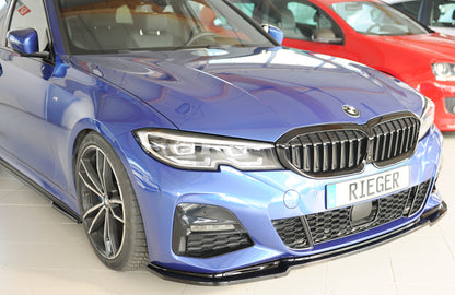 BMW 3er G20  (G3L) Rieger Spoilerschwert für orig. Frontschürze, ABS, schwarz glänzend, für Fzg. mit M-Sport-Paket, 
inkl....
