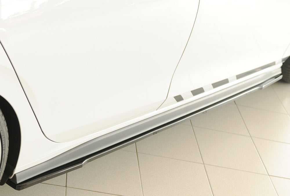VW Golf 8 GTI Clubsport Rieger Seitenschwelleransatz rechts, ABS, schwarz glänzend, 
inkl. Montagezubehör, Gutachten