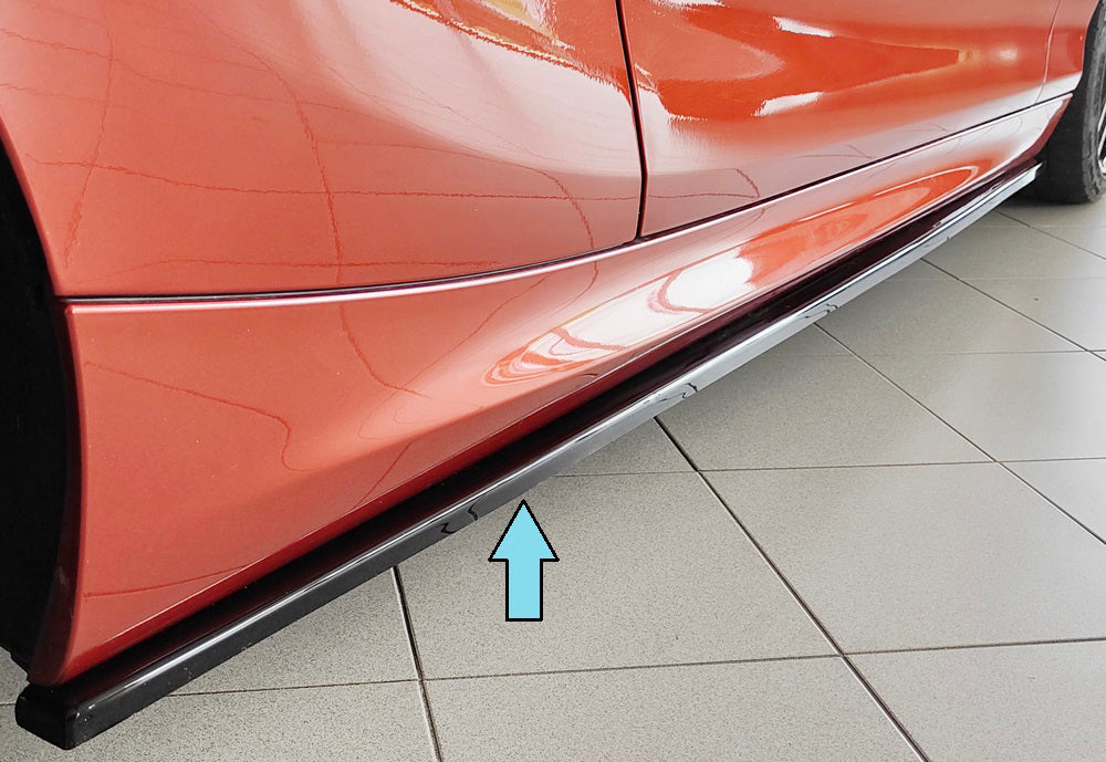 BMW 1er F21  (1K2) Rieger Seitenschwelleransatz rechts, für orig. Seitenschweller, ABS, schwarz glänzend, für Fzg. mit M-T...