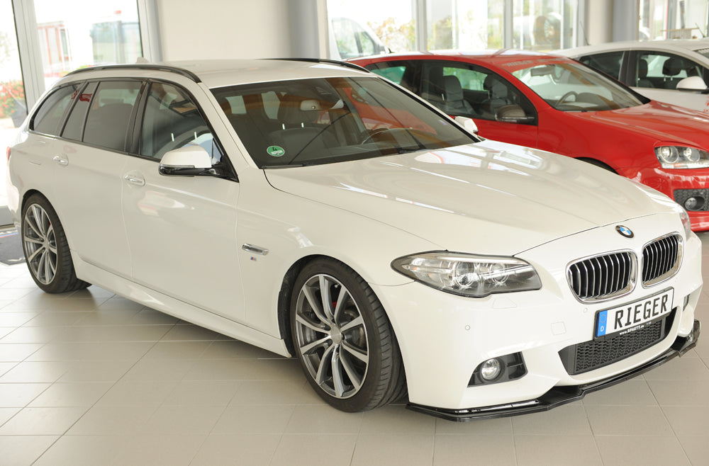BMW 5er F10  (5L) Rieger Spoilerschwert für orig. Frontschürze, ABS, schwarz glänzend, für Fzg. mit M-Sport-Paket, 
inkl. ...