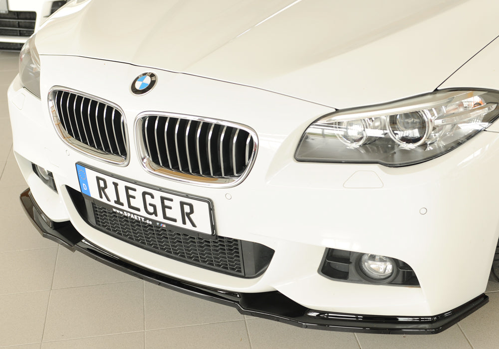 BMW 5er F10  (5L) Rieger Spoilerschwert für orig. Frontschürze, ABS, schwarz glänzend, für Fzg. mit M-Sport-Paket, 
inkl. ...