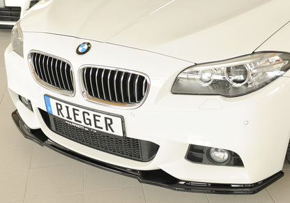 BMW 5er F10  (5L) Rieger Spoilerschwert für orig. Frontschürze, ABS, schwarz glänzend, für Fzg. mit M-Sport-Paket, 
inkl. ...