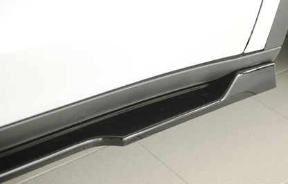 Tesla Model Y  (003) Rieger Seitenschwelleransatz rechts, für orig. Seitenschweller, ABS, schwarz glänzend, 
inkl. Montage...