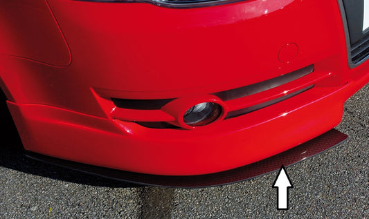 Audi A4 (8E) Typ B7 Rieger Spoilerschwert für Spoilerlippe 55220 2-tlg., für Spoilerlippe, ABS, Carbon-Look, für Fzg. ohne S-Line Exterieur, 
inkl. Montagezubehör, ABE