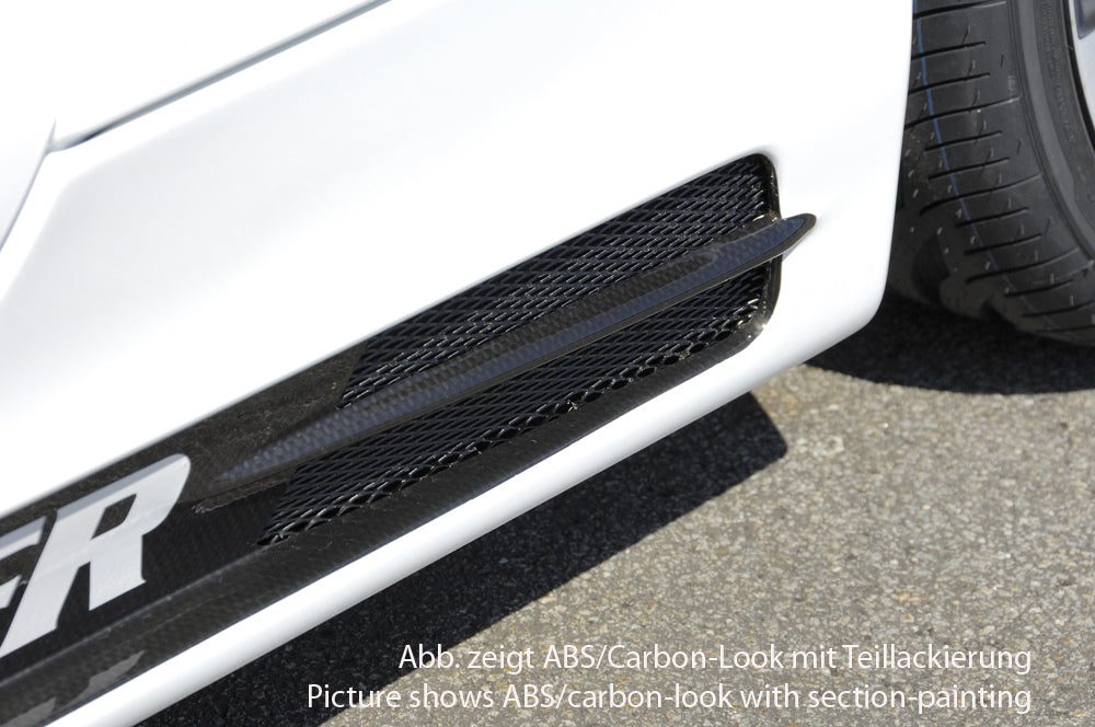 Audi TT (8J) Rieger Seitenschweller    rechts, ABS, Carbon-Look, für Fzg. mit S-Line Exterieur und ohne S-Line Exterieur, 
inkl. Alugitter, Gutachten, Montagezubehör