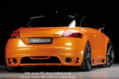 Audi TT (8J) Rieger Heckansatz    für Endrohr li. u. re., ABS, Carbon-Look, für Fzg. ohne S-Line Exterieur, 
inkl. Alugitter, Gutachten, Montagezubehör