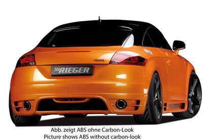 Audi TT (8J) Rieger Heckansatz    für Endrohr li. u. re., ABS, Carbon-Look, für Fzg. ohne S-Line Exterieur, 
inkl. Alugitter, Gutachten, Montagezubehör