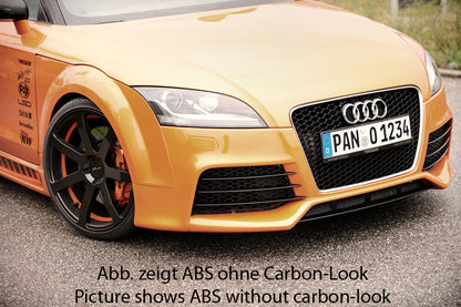 Audi TT (8J) Rieger Spoilerschwert für Spoilerstoßstange 55163 mittig, für Spoilerstoßstange, ABS, Carbon-Look, 
inkl. Montagezubehör, ABE
