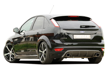 Ford Focus 2 Rieger Seitenschweller  links, mit Schacht, mit Ausschnitt, ABS, Carbon-Look, 
inkl. Montagezubehör, Alugitter