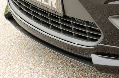 Ford Focus 2 Rieger Spoilerschwert für Spoilerlippe 34160 mittig, ABS, Carbon-Look, 
inkl. Montagezubehör