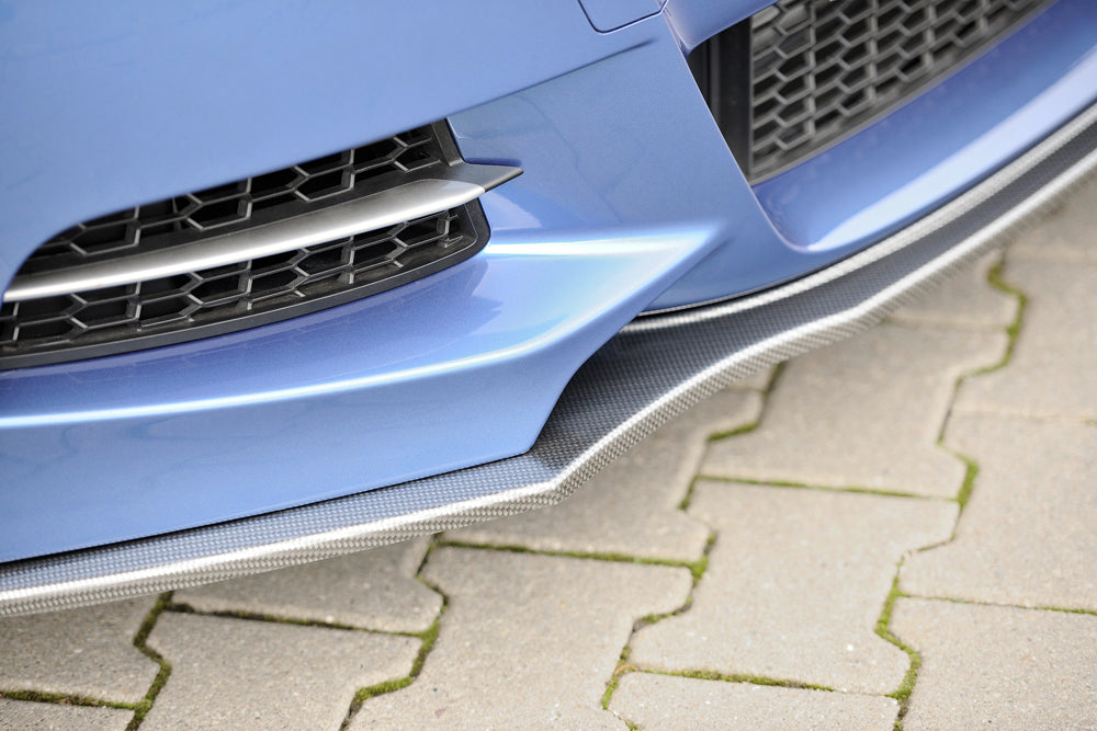 BMW 1er F20  (1K4) Rieger Spoilerschwert für orig. M-Paket-Frontschürze gerade Version, für orig. Frontschürze, ABS, Carbon-Look, für Fzg. mit M-Technik, 
inkl. Montagezubehör, ABE