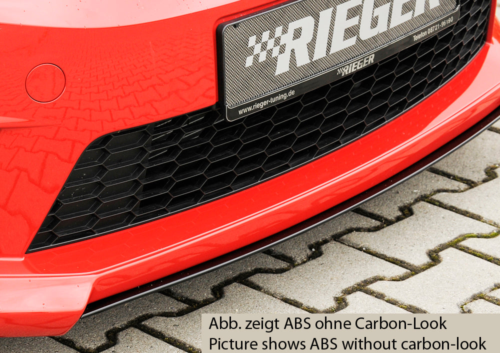 Skoda Octavia RS (5E) Rieger Spoilerschwert für Spoilerlippe 79010 mittig, für Spoilerlippe, ABS, Carbon-Look, 
inkl. Montagezubehör, ABE