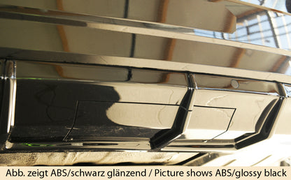 Skoda Superb III (3T/3V) Rieger Heckeinsatz ohne Aussparung für Endrohrblenden ABS, Carbon-Look, für Fzg. mit Anhängekupplung, Einparkhilfe (PDC), 
inkl. Montagezubehör, Gutachten