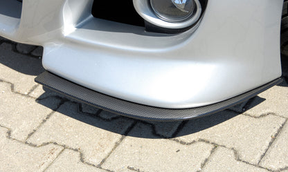 BMW 1er E87  (187 / 1K2/1K4) Rieger Spoilerschwert für Spoilerstoßstange 35014/15/16/ 35009 rechts, links, 2-tlg., für Spoilerstoßstange, ABS, Carbon-Look, 
inkl. Montagezubehör