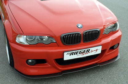 BMW 3er E46 Rieger Spoilerschwert für Spoilerstoßstangen 50127/128/217/50403 für Spoilerstoßstange, ABS, Carbon-Look, 
inkl. Montagezubehör, Gutachten