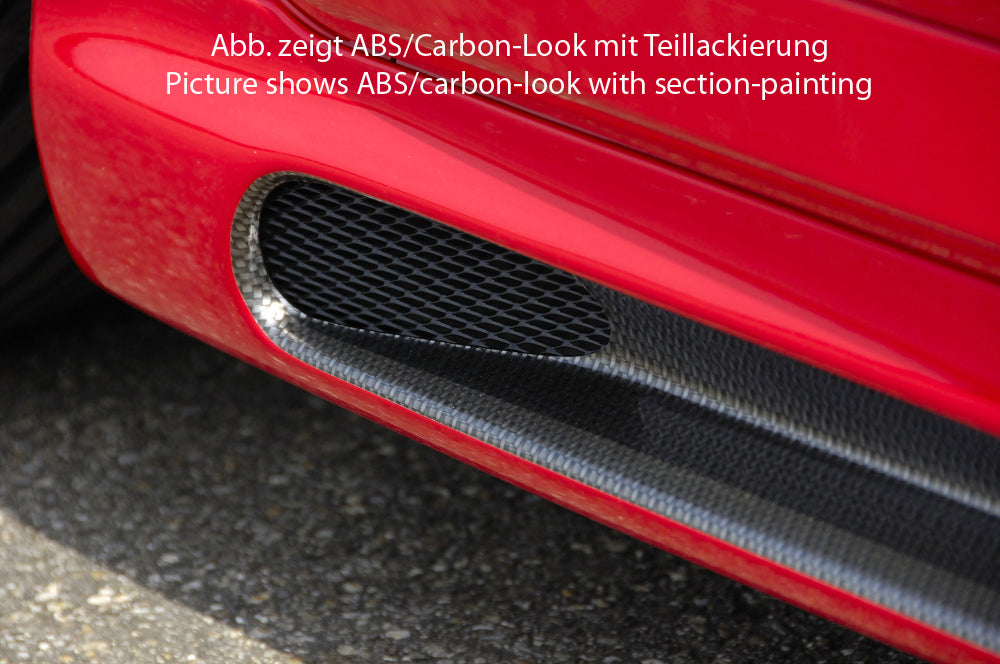 VW Corrado (53I) Rieger Seitenschweller    links, mit Schacht, mit Ausschnitt, ABS, Carbon-Look, 
inkl. Alugitter, Gutachten, Montagezubehör