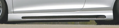 VW Corrado (53I) Rieger Seitenschweller    links, mit Schacht, mit Ausschnitt, ABS, Carbon-Look, 
inkl. Alugitter, Gutachten, Montagezubehör