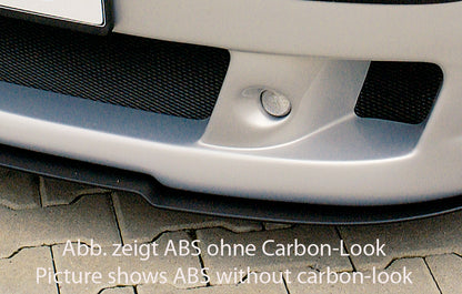 VW Golf 4 Rieger Spoilerschwert für Spoilerstoßstange 59017/18/06/50 gekantete Version, für Spoilerstoßstange, ABS, Carbon-Look, 
inkl. Montagezubehör