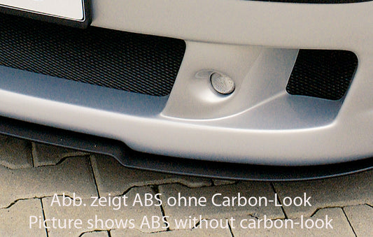 VW Golf 4 Rieger Spoilerschwert für Spoilerstoßstange 59017/18/06/50 gekantete Version, für Spoilerstoßstange, ABS, Carbon-Look, 
inkl. Montagezubehör
