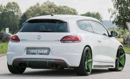 VW Scirocco 3 (13) Rieger Seitenschweller  rechts, mit Schacht, mit Ausschnitt, ABS, Carbon-Look, 
inkl. Montagezubehör, Alugitter, Gutachten