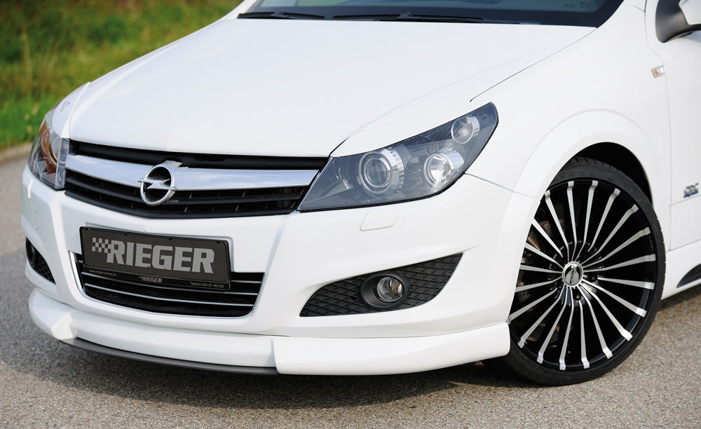 Opel Astra H Rieger Spoilerschwert für Spoilerlippe 51277 mittig, für Spoilerlippe, ABS, Carbon-Look, 
Montagezubehör