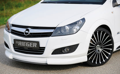 Opel Astra H Rieger Spoilerschwert für Spoilerlippe 51277 mittig, für Spoilerlippe, ABS, Carbon-Look, 
Montagezubehör