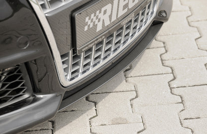 Audi A4 (8H) Rieger Spoilerschwert   für Spoilerstoßstange 55260/61/62/63 mittig, ABS, Carbon-Look, 
inkl. Montagezubehör, ABE