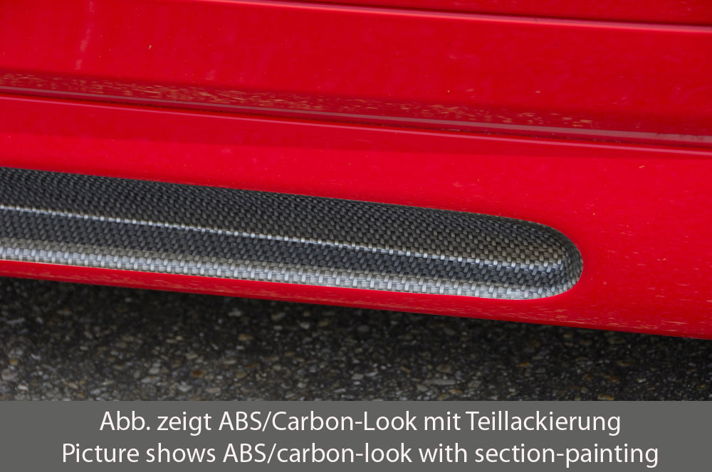 Opel Astra J Rieger Seitenschweller  rechts, mit Schacht, mit Ausschnitt, ABS, Carbon-Look, 
inkl. Alugitter, Montagezubehör, Gutachten