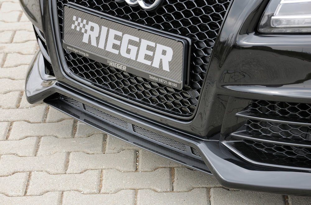 Audi A5 (B8/B81) Rieger Spoilerschwert für Spoilerstoßstange 55430/31/32/33 mittig, für Spoilerstoßstange, ABS, Carbon-Look, für Fzg. mit S-Line Exterieur und ohne S-Line Exterieur, 
inkl. Montagezubehör, ABE