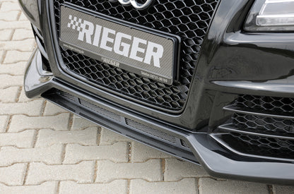 Audi A5 (B8/B81) Rieger Spoilerschwert für Spoilerstoßstange 55430/31/32/33 mittig, für Spoilerstoßstange, ABS, Carbon-Look, für Fzg. mit S-Line Exterieur und ohne S-Line Exterieur, 
inkl. Montagezubehör, ABE