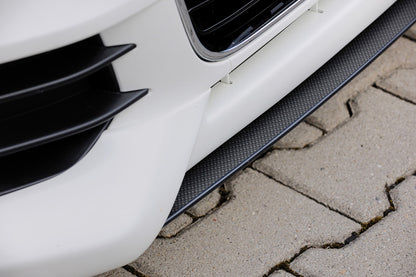 Audi A1 (8X) Rieger Spoilerschwert für Spoilerlippe 44100 mittig, ABS, Carbon-Look, für Fzg. ohne S-Line Exterieur, 
inkl. Montagezubehör, ABE