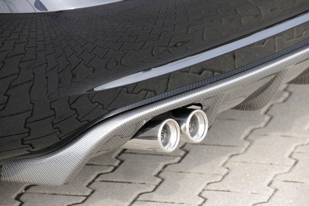 Audi A3 (8P) Fox ESD 2x76 Typ 13, Audi A3 (8P) nur 3-tür. 1.2l 77kW 1.4l TFSI 92kW 1.6l 75/85kW 2.0l 110kW 2x76mm, Edelstahl, 
inkl. Montagezubehör, Gutachten