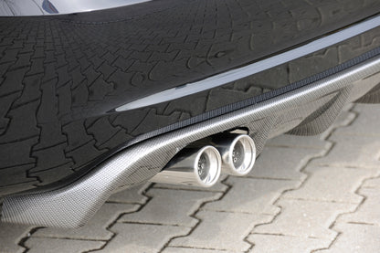 Audi A3 (8P) Fox ESD 2x76 Typ 13, Audi A3 (8P) nur 3-tür. 1.2l 77kW 1.4l TFSI 92kW 1.6l 75/85kW 2.0l 110kW 2x76mm, Edelstahl, 
inkl. Montagezubehör, Gutachten