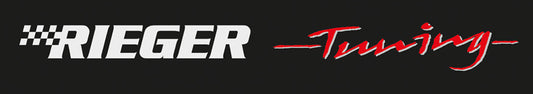 Aufkleber  Rieger Tuning  Frontscheibe schwarz / rot