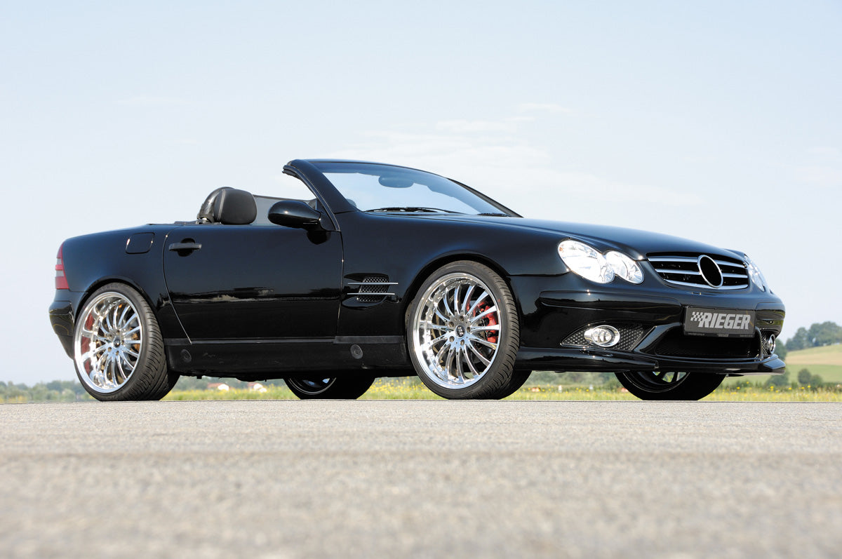 Mercedes SLK (R170) Rieger Bausatz für Serienkarosse SL-Look  Einzelabnahme §21 nur im Hause RIEGER möglich! mit Halter f. orig. NSW, mit integr. Kühlergrill, mit seitlichen Rippen, ABS, GFK, inkl. Alugitter, Montagezubehör