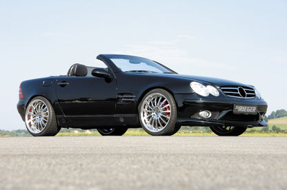 Mercedes SLK (R170) Rieger Bausatz für Serienkarosse SL-Look  Einzelabnahme §21 nur im Hause RIEGER möglich! mit Halter f. orig. NSW, mit integr. Kühlergrill, mit seitlichen Rippen, ABS, GFK, inkl. Alugitter, Montagezubehör