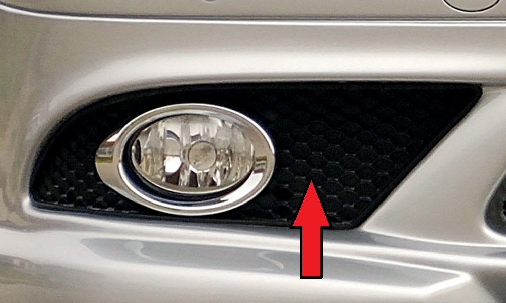 Mercedes CLK (W209) Gitter rechts orig. SL (R230) Abdeckung zu Nebelscheinwerfer SL (R230) rechts, für Spoileransatz