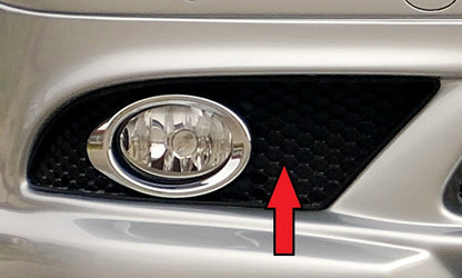 Mercedes CLK (W209) Gitter rechts orig. SL (R230) Abdeckung zu Nebelscheinwerfer SL (R230) rechts, für Spoileransatz
