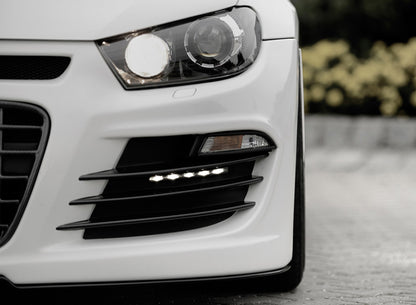 Audi A4 (8H) LED Tagfahrleuchtensatz Slim-Line  dunkel  mit Steuergerät incl. Kabelbaum für Spoilerstoßstange