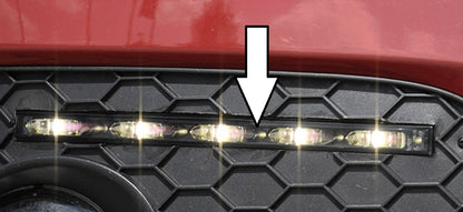 Audi A4 (8H) LED Tagfahrleuchtensatz Slim-Line  dunkel  mit Steuergerät incl. Kabelbaum für Spoilerstoßstange
